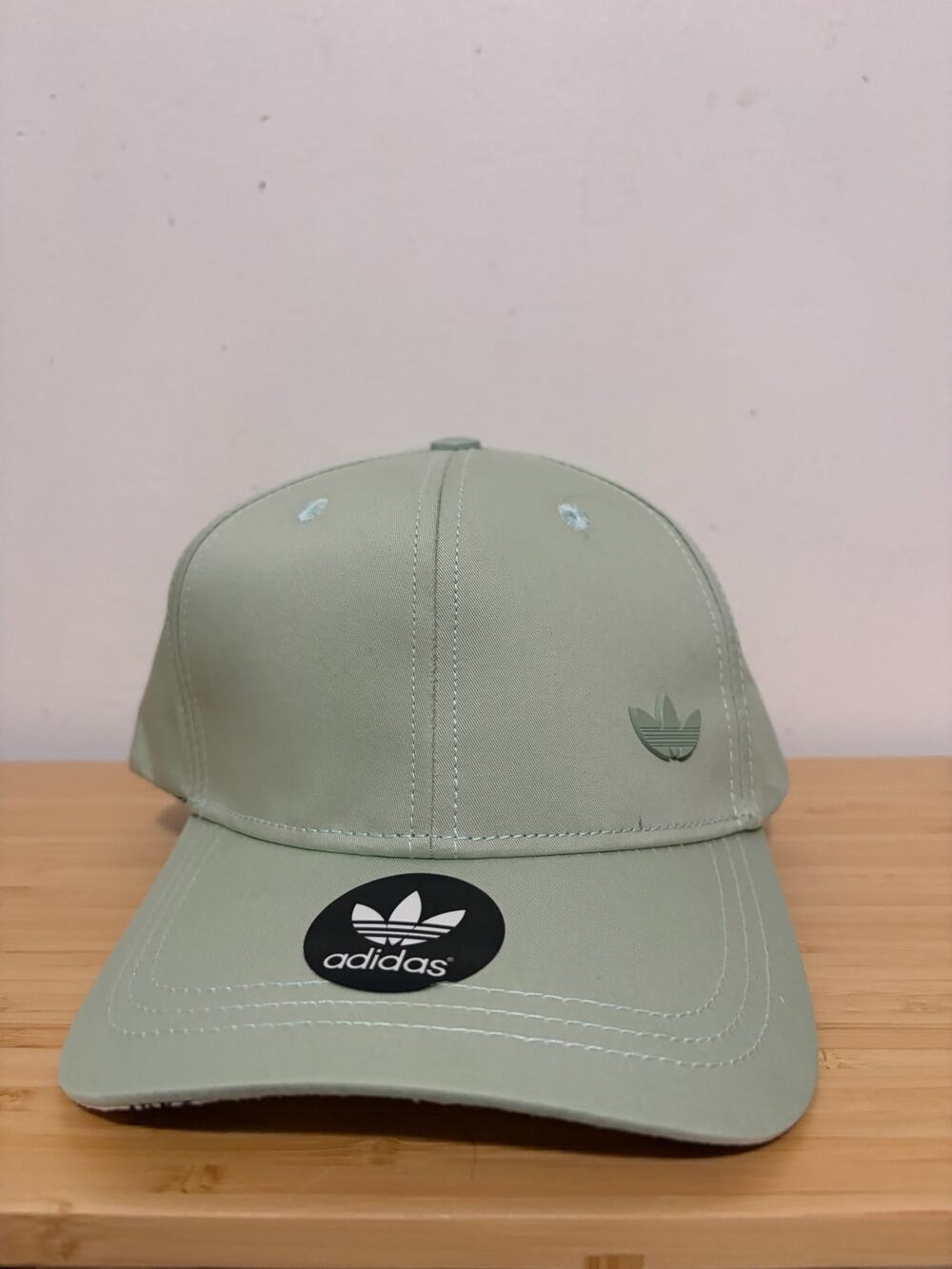 Adidas Originals Trefoil Sage Green Baseball Cap Hat Adjustable Logo NWT
